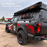 Capot de camion en aluminium pour Toyota Tacoma 2024-2026 Double Cabine, benne de 6 pieds avec fenêtres coulissantes