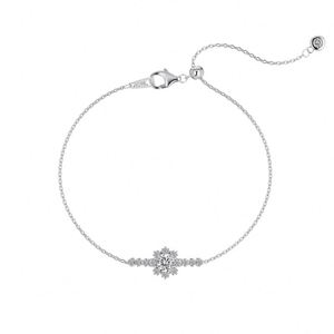 Dylam Customized Fine Fashion Jewelry Hypoallergenic S925 Silver Link Chain 5A CZ Zirconia Snowflake Pendant <b>Bangles</b> & <b>Bracelets</b> - Product Image 1