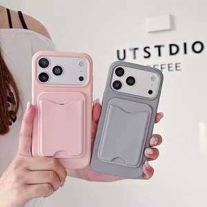 Coque de protection magnétique en silicone TPU souple avec fentes pour cartes et portefeuille pour iPhone 17 Pro Max 17Pro – Vente en gros - Product Image 3