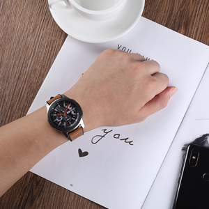 Eraysun cho Samsung Galaxy Watch 46mm gear S3 biên giới/Ban nhạc cổ điển 22mm ban nhạc đồng hồ Silicone & Vòng đeo tay bằng da - Product Image 4