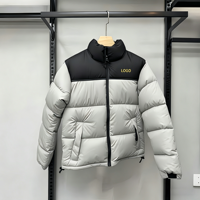 Veste d'hiver réversible en duvet de style gothique classique 1996 en PU personnalisé, grande taille, chaude, confortable et résistante au froid