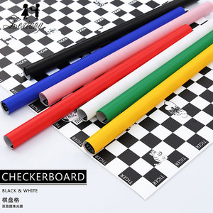 New Korean Checkerboard <strong>Pattern</strong> <strong>Paper</strong> Design Valentine's Day Florist Wrapping <strong>Paper</strong> for Flower Bouquets - Product Image 2