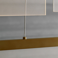 Suspension linéaire nordique, design moderne, luminaire de luxe en métal pour salle à manger, îlot de cuisine, bar, lustre