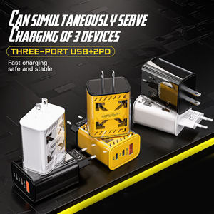 Cargador de teléfono móvil de <span class=keywords><strong>40W</strong></span>, enchufe europeo y estadounidense, <span class=keywords><strong>carga</strong></span> de teléfono USB tipo C para Android, <span class=keywords><strong>carga</strong></span> súper rápida para Samsung, Xiaomi, <span class=keywords><strong>Huawei</strong></span>, iPhone - Product Image 3