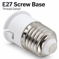 Adaptateur de douille E27 vers B22 à vis vers baïonnette pour ampoules LED, CFL et incandescentes – Vente directe usine