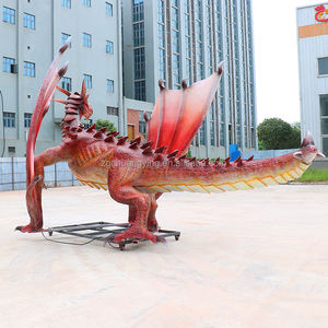 Exterior impermeable norte <span class=keywords><strong>de</strong></span> Europa occidental mitos <span class=keywords><strong>leyendas</strong></span> criatura dragón escultura animada dragón tamaño real - Product Image 5