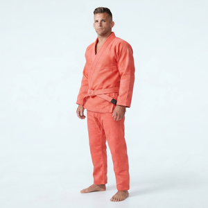 Men Martial Arts Practice Wear Comfortable Long Sleeve <b>Jacket</b> And Training Pants Set - Product Image 1