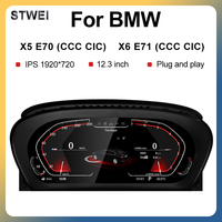 Panel de Instrumentos Digital STWEI de 12.3 Pulgadas con Pantalla LCD y Sistema Linux para BMW X5 E70 y X6 E71, Precio de Fábrica