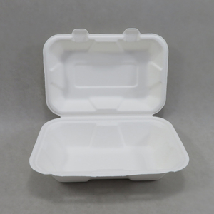 Disposable take-away lunch food packaging box