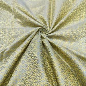 Tela de Seda Cruda de Poliéster Tejida Amarilla Elegante, Ligera, Transpirable, con Aspecto de Seda, para Vestidos de Diseñador, Blusas y Manualidades - Product Image 1