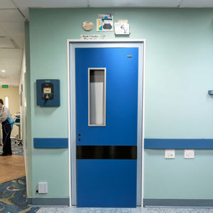 Puerta de Madera Moderna con Ventilación y Aislamiento Acústico, de Tamaño Personalizado, para Entrada de Hospitales y Escuelas, con Acabado de Alta Calidad - Product Image 3