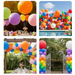 Pallone gonfiabile gigante in lattice di elio da 24 pollici, marca FENGCHE, rotondo, trasparente, standard. - Product Image 5