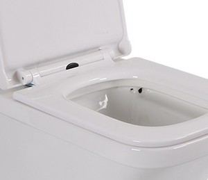 Inodoro Moderno de Cerámica, Sanitario Higiénico, con Descarga por Gravedad, Cuadrado, de Una Pieza, para Baño - Product Image 4