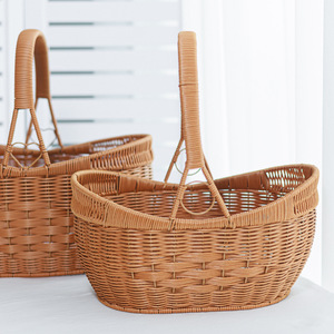 <span class=keywords><strong>Cesta</strong></span> de Plástico PP Creativa en Forma de Lingote <span class=keywords><strong>para</strong></span> Picnic y Recolección de Verduras/Hongos al Aire Libre - Product Image 4
