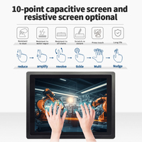 Custom 10.1 15.6 21.5 Inch PCAP Touch Industrial Aluminum RS232 RS485 LAN Touch Screen Usb Enclosure Lcd Monitors