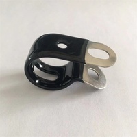 Collier de serrage pour coussinets, avec revêtement en caoutchouc, style Adel, type P, pour câbles, tuyaux et tubes, en acier inoxydable SS304 EPDM