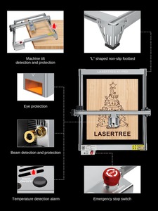 Bize ücretsiz nakliye adresi lazer ağacı yeni K1 PRO 30W optik güç 4040 CNC masaüstü kesme lazerli ahşap oyma makinesi - Product Image 5
