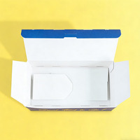 Boîte à poulet frit en carton ivoire pliable empilable biodégradable avec logo personnalisé pour la livraison de gâteaux et de poulet frit pour restaurant