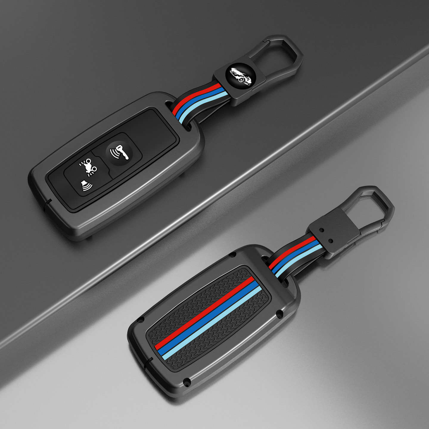 Hebilla de cordón de goma tricolor 003