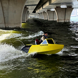 Bote Eléctrico de Plástico Resistente Funova de 5.2m, Bote de Carreras Acuáticas de Alta Velocidad para una Persona, para Lagos y Ríos - Product Image 1