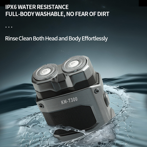 Rasoir électrique pour <span class=keywords><strong>homme</strong></span> KEMEI Km-T300, 600 mAh, 3000 tr/min, double lame, étanche IPX6, design robot cool, mini-<span class=keywords><strong>tondeuse</strong></span> à <span class=keywords><strong>barbe</strong></span>, vente en gros, CE - Product Image 5