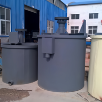 Cuve d'agitation robuste pour l'exploitation minière, capacité 5/8/10 m³, moteur pour mélange solide-liquide, marque Ascend, certifiée ISO CE