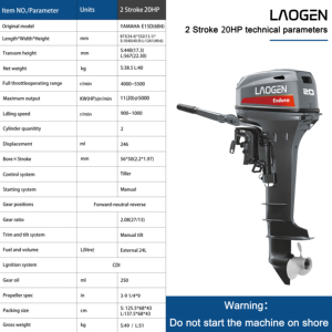 Laogen 20hpロングシャフト船外機<span class=keywords><strong>2</strong></span>ストロークエンジン20hpヤマハ船外機 - Product Image 5