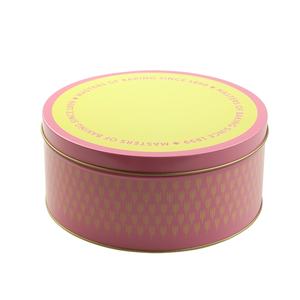 Empaque de Regalo Redondo de Hojalata de Alta Capacidad con Impresión Personalizada para Galletas y Pasteles, Ideal para Bodas y Navidad - Product Image 1