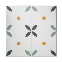 Filet rouge rétro 300x300 petits carreaux vitrifiés en porcelaine mate vieillie moderne pour le sol de la cuisine HomeStay carrelage personnalisable