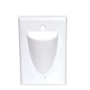 1-Gang Recessed Low Voltage Cable Wall Plate 2 gang protruding cable flex ouetlet faceplate 115X117MM nose plate