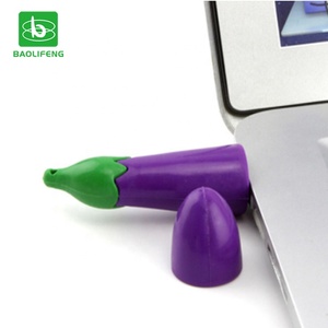 Regalo de promoción logotipo personalizado berenjena Soft Shell portátil de gran capacidad USB 2,0 usb 3,0 Flash Drive - Product Image 3