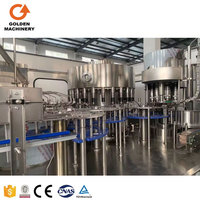 Ligne de production complète pour l'eau potable liquide, machine de remplissage 24000 bph
