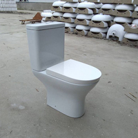 WC moderne en céramique, style occidental, avec siphon en P, ensemble de 2 pièces