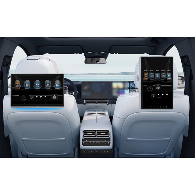 14 Inch Rotate Screen Smart TV Rear Seat Entertainment Video Player 4K IPS 8cores Android 13 4+64GB Car Android Headrest Monitor