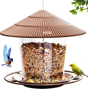 Mangeoire à oiseaux en cascade anti-écureuil suspendue avec matériau ABS/PVC résistant à l'eau pour une utilisation en extérieur, thème animal moderne - Product Image 2