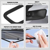 Cadre de protection pour rétroviseur, housse de rétroviseur en silicone compatible avec les modèles 3 et Y, accessoires de voiture