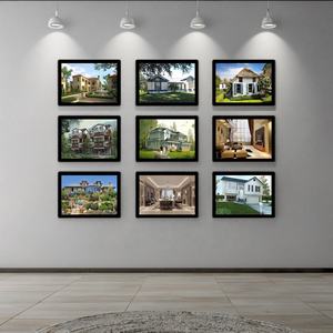 Litsign LS M2 bingkai Subrack kustom poster A2/A3/A4 lampu LED tampilan magnetik kotak lampu apung rak vertikal penyangga Folder - Product Image 1