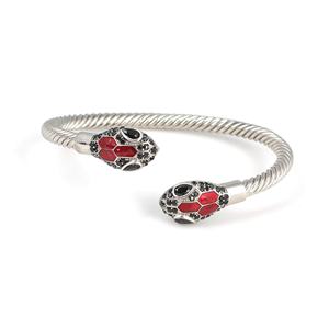 Pulsera de Plata de Ley 925 con Cabeza de Serpiente Trenzada para Mujer, Piedra Natural, Joyería Romántica Turca Hecha a Mano, NUSRET - Product Image 2