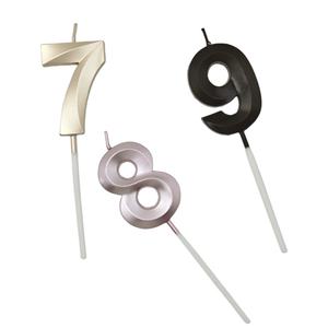 เทียนวันเกิดรูปทรงตัวเลข 3 มิติ เป็นมิตรกับสิ่งแวดล้อม ติดไฟนาน สำหรับตกแต่งเค้กในวันหยุดและคริสต์มาส - Product Image 5