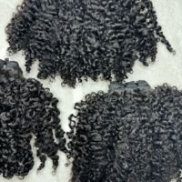 Extensions de cheveux afro crépus à texture nouvelle, très demandées, meilleure qualité, mèches de cheveux humains vierges bruts du Cambodge, afro crépus 4a4b
