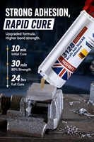 Adhésif structurel acrylique AB à haute résistance au cisaillement, colle AB à positionnement rapide pour métal, plastique, composite Nianlida 50ml