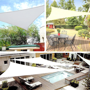 Vela de Sombra <span class=keywords><strong>para</strong></span> <span class=keywords><strong>Terraza</strong></span> y Balcón de 6x6m con Protección UV, 180gsm, Gris, HDPE, Lona de Sombra <span class=keywords><strong>para</strong></span> Jardín, Toldo Resistente de HDPE - Product Image 2