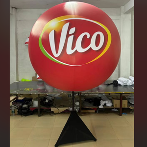 3m <span class=keywords><strong>PVC</strong></span> lớn niêm phong quảng cáo Inflatable bóng đỏ khổng lồ Inflatable đầy màu sắc Helium bóng để trang trí - Product Image 4