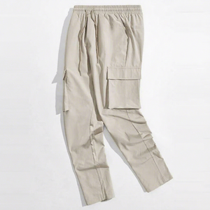 Plus Size <b>Men</b> Casual Canvas <b>Cargo</b> <b>Pants</b> Mid Waist Outdoor Use Workout Wear Cotton/Polyester Blend - Product Image 1