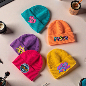 Gorro de Invierno Térmico Grueso <span class=keywords><strong>para</strong></span> Hombre y <span class=keywords><strong>Mujer</strong></span>, de Gran Circunferencia, con Bloques de Color, de Acrílico, Tejido, Cálido, de Lana - Product Image 6