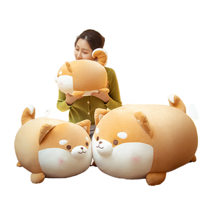 Pour <span class=keywords><strong>Amazon</strong></span> vente chaude Corgi oreiller Chai chien en peluche poupée gros Animal de mer <span class=keywords><strong>lit</strong></span> de couchage anniversaire lavé Techniques soulagement du Stress jouet - Product Image 1