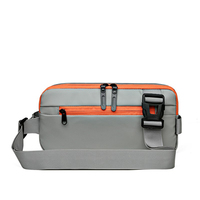 Sac banane unisexe moderne et tendance en nylon imperméable, personnalisable avec logo du fabricant, pour usage quotidien, à porter en bandoulière ou à la taille