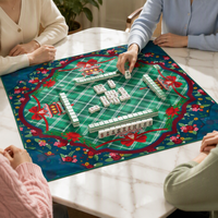 Nouveau Tapis de Mahjong en Caoutchouc Naturel de Luxe 2026, Motif Classique, Tapis de Jeu Professionnel Antidérapant, Tapis de Table Personnalisé, Prix Bas, Faible MOQ