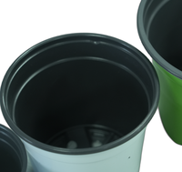 Pot tanaman plastik dekoratif rumah desain Pot kamar anak taman luar ruangan dengan kondisi baru untuk pemasangan bunga dan Kit Liner