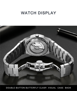 Montre-bracelet mécanique automatique de luxe CADISEN C8200M, design <span class=keywords><strong>allemand</strong></span>, pour homme, acier inoxydable, étanche 100 m, montre tendance - Product Image 5